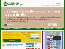 Tablet Screenshot of cooperativadelujan.com.ar